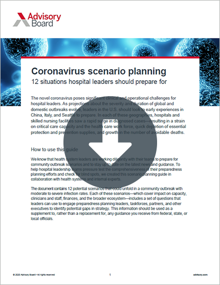 Coronavirus scenario planning