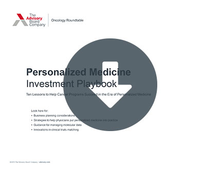  Get the personalized medicine investment playbook 