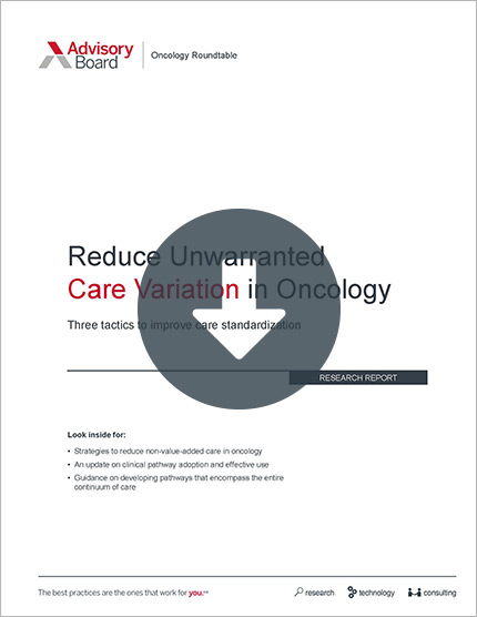 care variation in oncology