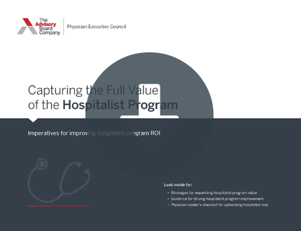capturing the full value of the hospitalist program