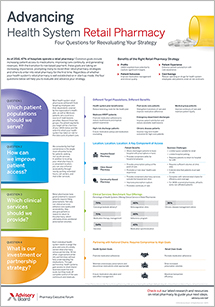 health system retail pharmacy strategy