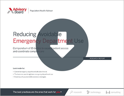 Reducing Avoidable Emergency Department Use
