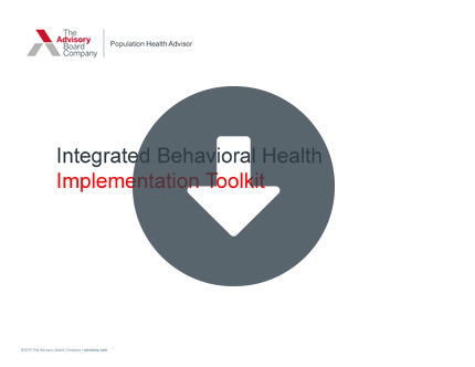  Integrated Behavioral Health Implementation Toolkit 