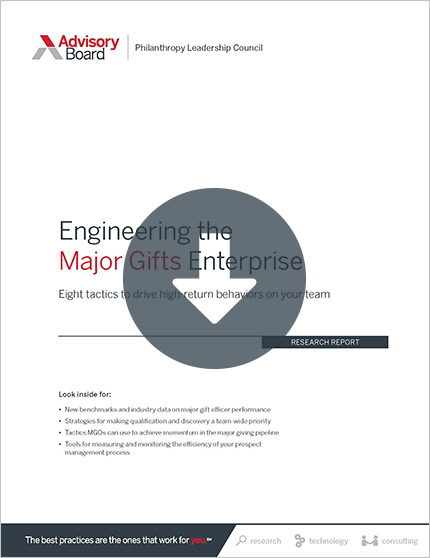 major gifts philanthropy