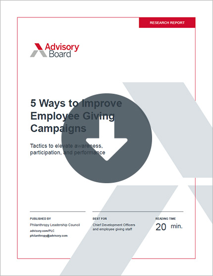 5 Ways to Improve Employee Giving Campaigns