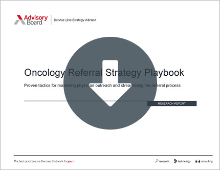 oncology referral strategy playbook