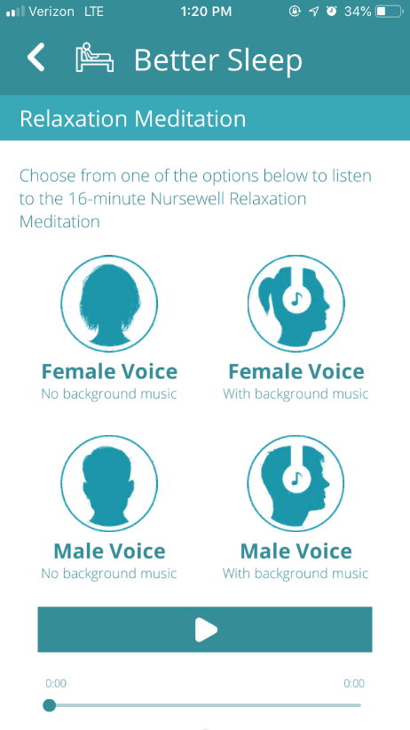 nursewell app relaxation meditation